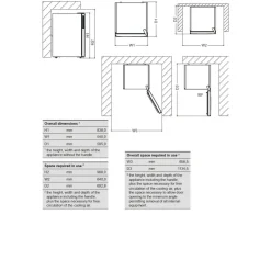 Hotpoint H55RM1120W Freestanding Under Counter Fridge White