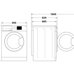 Hotpoint NDD11726DAUK 11+7Kg 1400 Spin Washer Dryer White