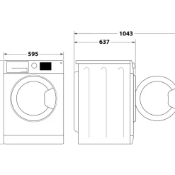 Hotpoint NSWF946GGUK 9Kg 1400 Spin Washing Machine Graphite