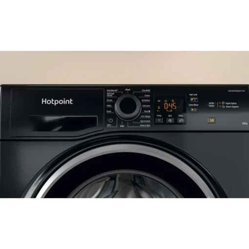 Hotpoint NSWM1046BSUK 10kg 1400 Spin Washing Machine Black
