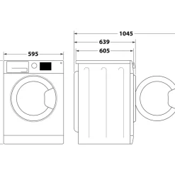 Hotpoint NSWM1045CGGUKN 10kg 1400 Spin Washing Machine Graphite