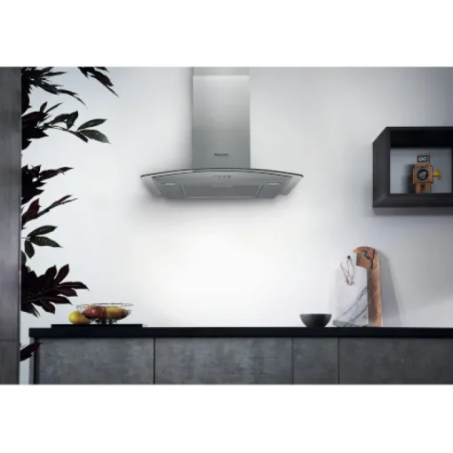 Hotpoint PHGC74FLMX 70cm Chimney Cooker Hood Stainless Steel