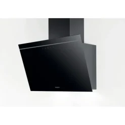 Hotpoint PHVP62FLTK 60cm Angled Wall Cooker Hood Black