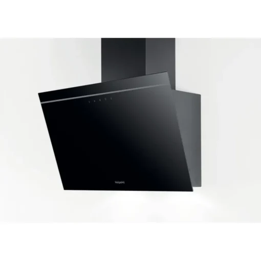 Hotpoint PHVP62FLTK 60cm Angled Wall Cooker Hood Black