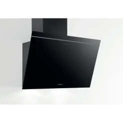 Hotpoint PHVP62FLTK 60cm Angled Wall Cooker Hood Black