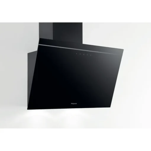 Hotpoint PHVP62FLTK 60cm Angled Wall Cooker Hood Black