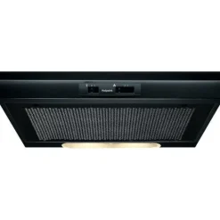 Hotpoint PSLMO65FLSK 60cm Conventional Cooker Hood Black