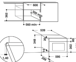Indesit MWI3213IX 22L Microwave
