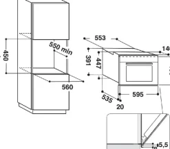 Indesit MWI3443IX 40L Microwave