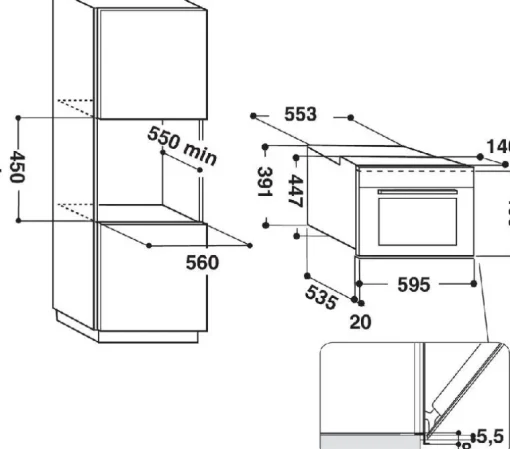 Indesit MWI3443IX 40L Microwave