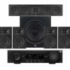 JBL MA510 5.2ch 8K AV Receiver with JBL Stage 250B 5.1 Speaker Package Black
