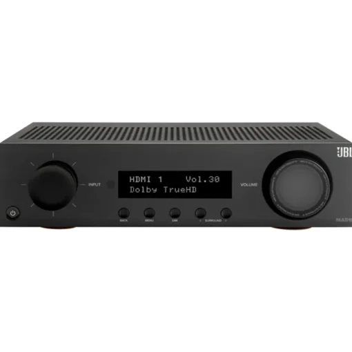 JBL MA510 5.2ch 8K AV Receiver with JBL Stage 250B 5.1 Speaker Package Black