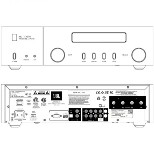 JBL SA550 Classic Integrated Amplifier