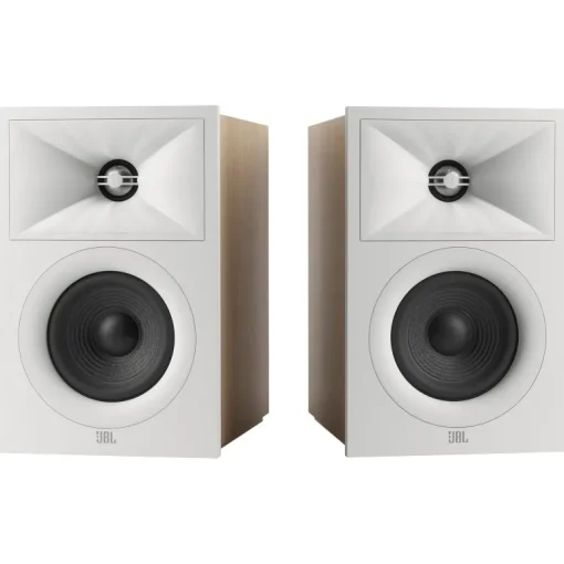 JBL STAGE240B 2 Way 4.5 Inch Bookshelf Speakers Pair White