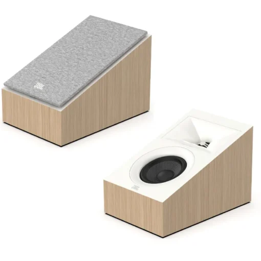 JBL STAGE240H 2 Way 4.5 Inch Dolby Atmos Surround Sound Speakers Pair White