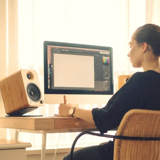 Kanto S4 Medium Desktop Speaker Stands Black