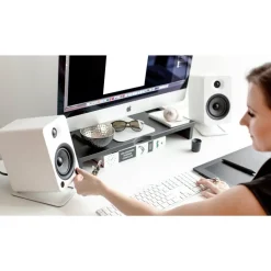 Kanto S4 Medium Desktop Speaker Stands White