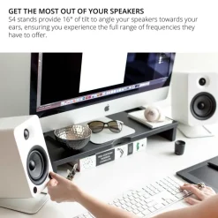 Kanto S4 Medium Desktop Speaker Stands White
