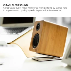 Kanto S2 Small Desktop Speaker Stands White