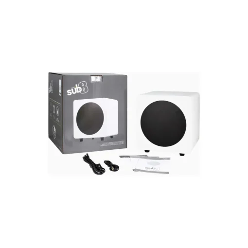 Kanto SUB8 Vinyl Subwoofer Matte White