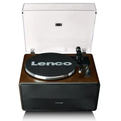 Lenco LS-470WA Belt Drive Bluetooth Turntable with Built In Speaker Walnut