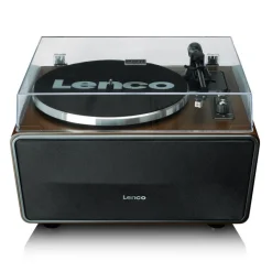 Lenco LS-470WA Belt Drive Bluetooth Turntable with Built In Speaker Walnut