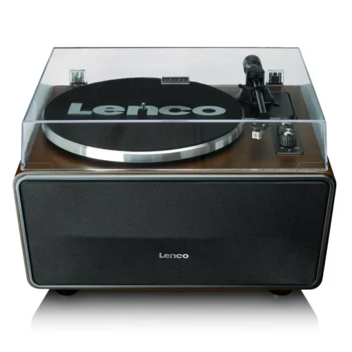 Lenco LS-470WA Belt Drive Bluetooth Turntable with Built In Speaker Walnut
