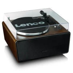 Lenco LS-470WA Belt Drive Bluetooth Turntable with Built In Speaker Walnut