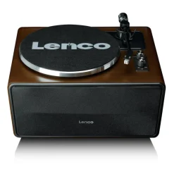 Lenco LS-470WA Belt Drive Bluetooth Turntable with Built In Speaker Walnut