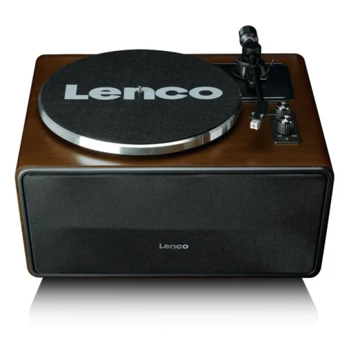 Lenco LS-470WA Belt Drive Bluetooth Turntable with Built In Speaker Walnut