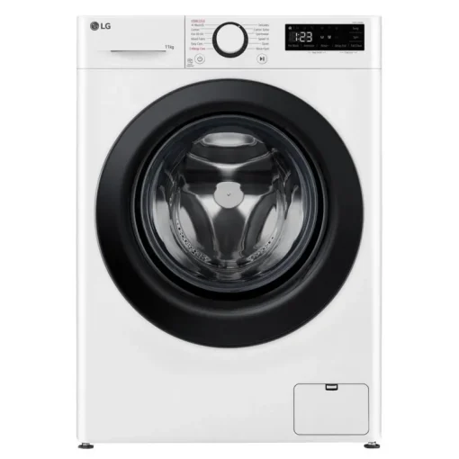 LG F4Y511WBLN1 11kg Steam 1400 Spin Freestanding Front Load Washing Machine White - A Rated