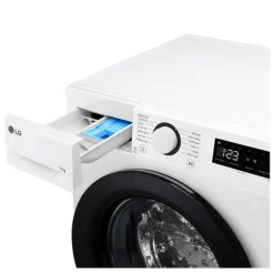 LG F4Y511WBLN1 11kg Steam 1400 Spin Freestanding Front Load Washing Machine White - A Rated