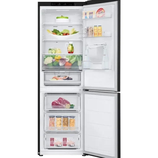 LG GBF3102EEP 343L NatureFRESH Frost Free Fridge Freezer with Non Plumbed Water Dispenser Matte Black