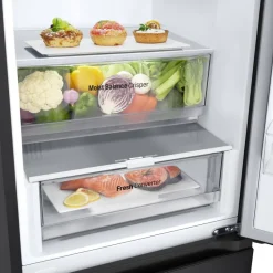 LG GBF3102EEP 343L NatureFRESH Frost Free Fridge Freezer with Non Plumbed Water Dispenser Matte Black