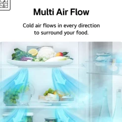 LG GBF3102EEP 343L NatureFRESH Frost Free Fridge Freezer with Non Plumbed Water Dispenser Matte Black