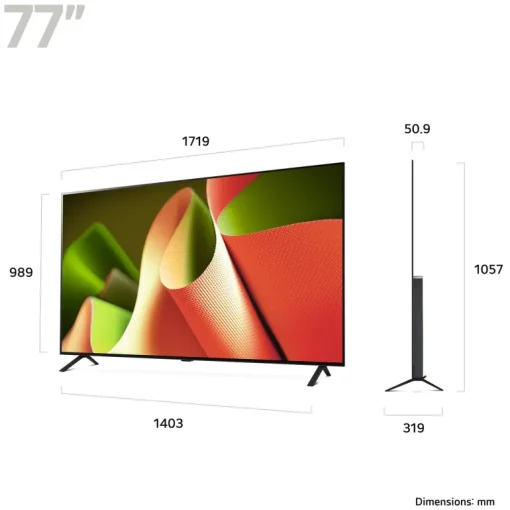 LG OLED77B46LA 77 Inch B4 4K Ultra HD HDR OLED Smart TV 2024
