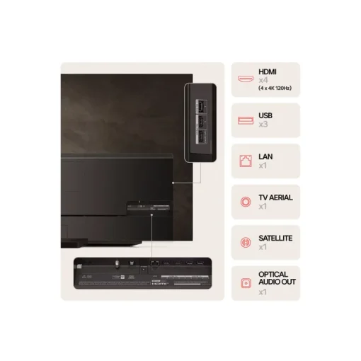 LG OLED83C44LA 83 Inch OLED evo AI C4 4K UHD HDR Smart TV 2024
