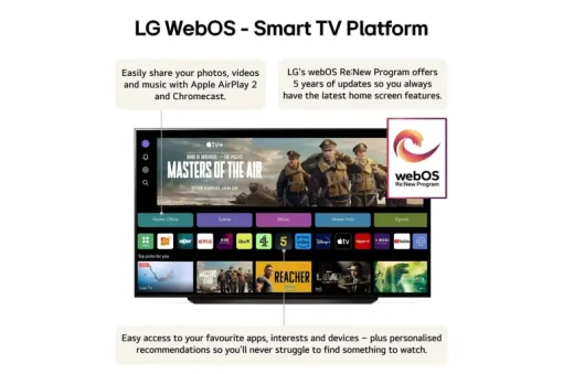 LG OLED83C44LA 83 Inch OLED evo AI C4 4K UHD HDR Smart TV 2024