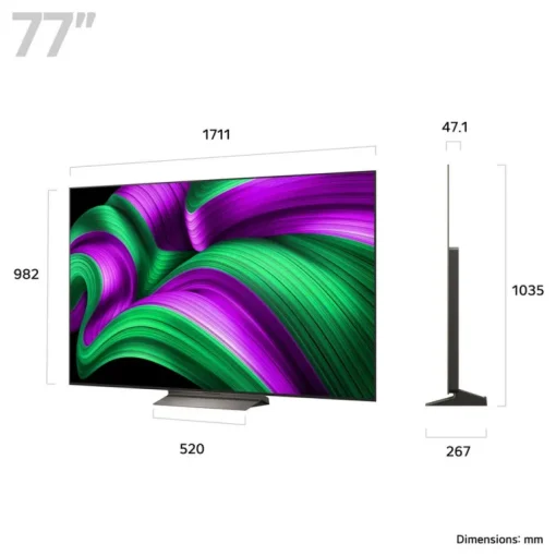 LG OLED77C56LB 77 Inch 4K OLED evo AI C5 4K Ultra HD HDR Smart TV 2025