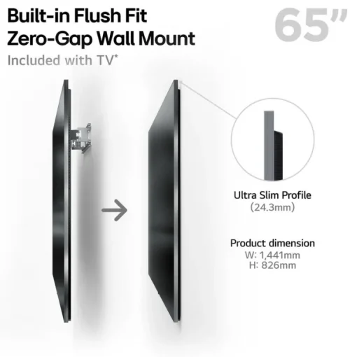 LG OLED65G54LW 65 Inch Inch OLED evo AI G5 OLEDG54LW 4K Ultra HD HDR Smart TV 2025 - Wall mount version