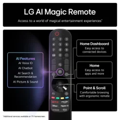 LG OLED65G54LW 65 Inch Inch OLED evo AI G5 OLEDG54LW 4K Ultra HD HDR Smart TV 2025 - Wall mount version