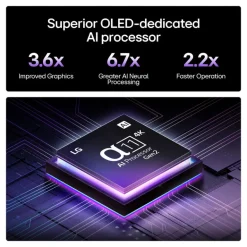 LG OLED65G54LW 65 Inch Inch OLED evo AI G5 OLEDG54LW 4K Ultra HD HDR Smart TV 2025 - Wall mount version