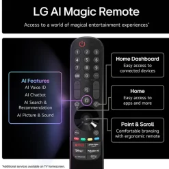 LG 86QNED85A6C 86 Inch QNED evo AI QNED85 HDR 4K Ultra HD Smart TV 2025