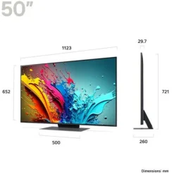 LG 50QNED87T6B QNED87 50 Inch QNED 4K HDR Smart TV 2024