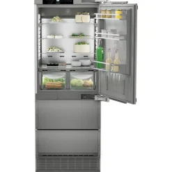 Liebher Premiumplus ECBNE7870 Bio Fresh No Frost 402L Fridge Freezer Stainless Steel