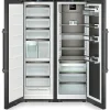 Liebherr Peak XRCBS5295 120cm 519L Freestanding No Frost Side by Side Fridge Freezer Black Steel