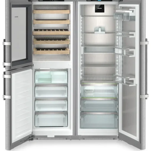 Liebherr Peak XRCST5295 120cm 689L Freestanding No Frost Side by Side Fridge Freezer Stainless Steel