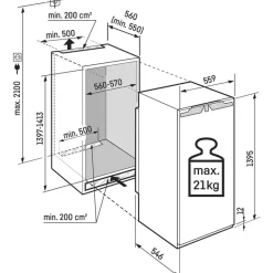 Liebherr Plus IRBC4520 Bio Fresh Fully Integrated Larder Fridge