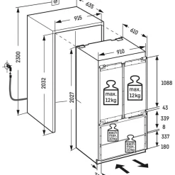 Liebherr Premiumplus ECBNE8872 Bio Fresh No Frost Built in Fridge Freezer Stainless Steel