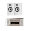Marantz Melody X MCR612 Hifi Network System Silver with Bowers & Wilkins 607 S3 White Speakers